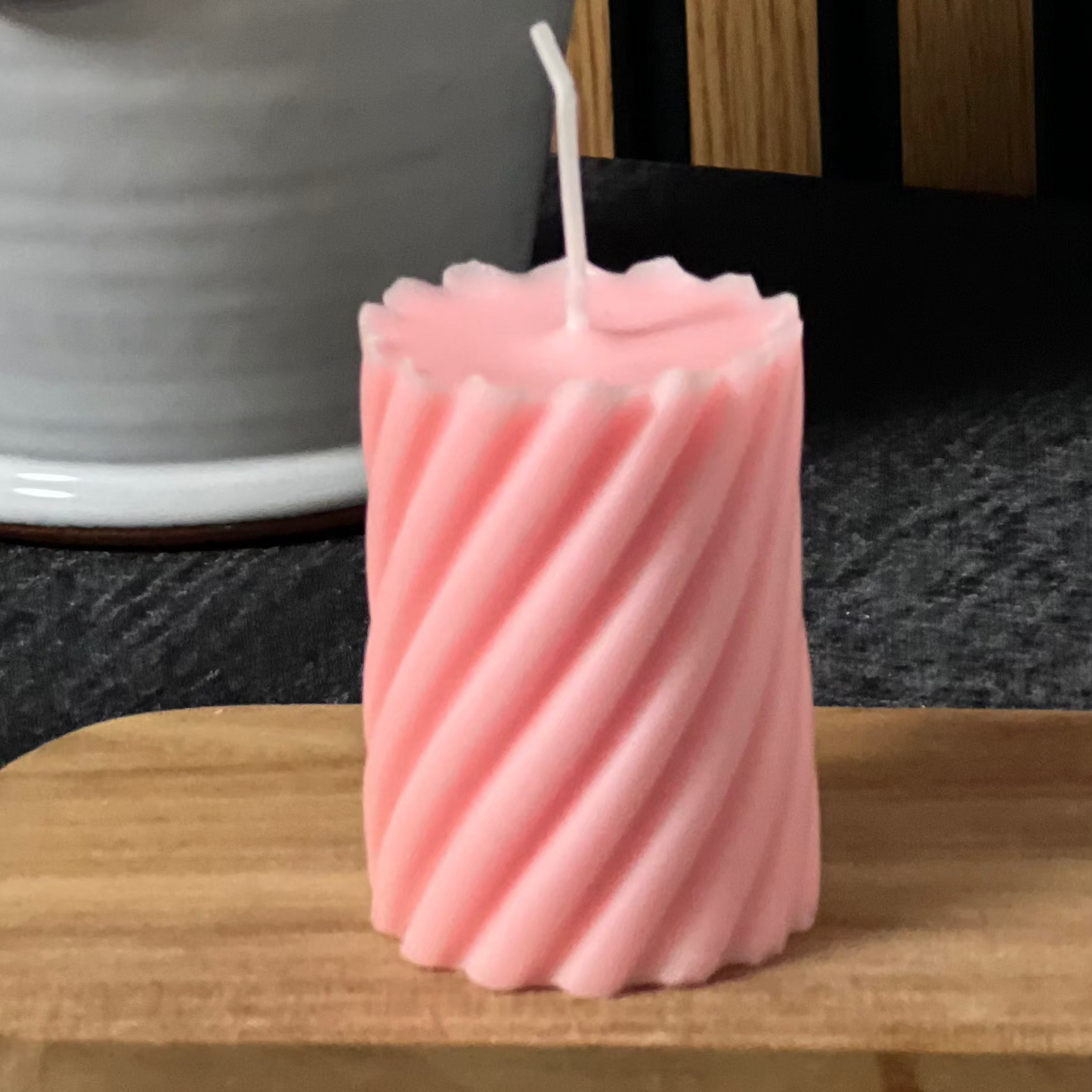 Cylinderformat randigt ljus